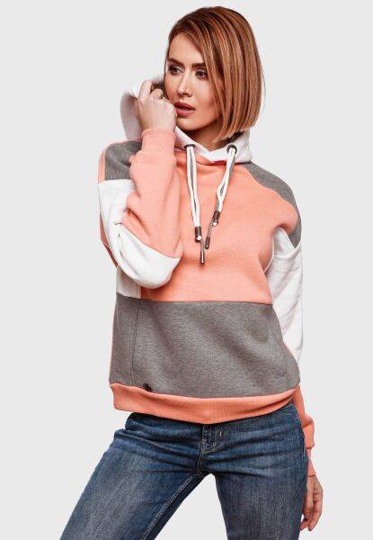 Marikoo Navahoo Babykätzchen Damen Blocking Color Hoodie Kapuzenpullover Neueste Stile