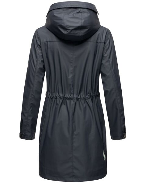 Marikoo Navahoo Deike Damen Regenjacke Regenmantel lang Teddyfell Letzter Tag
