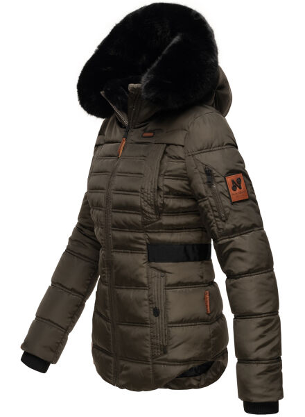 Marikoo Navahoo Melikaa Damen Winterjacke mit Kunstfellkragen & Kapuze Bis zu 55% Rabatt