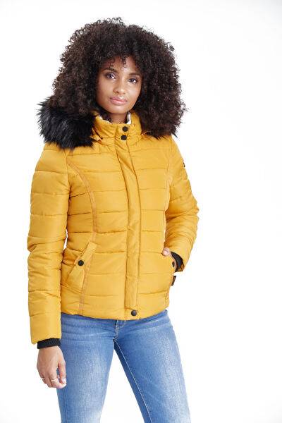 Marikoo Navahoo Miamor Damen Steppjacke mit Teddyfell Discount Store für neue Produkte