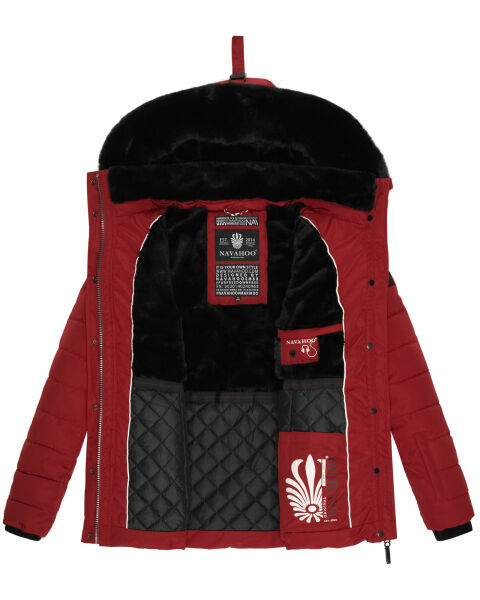 Marikoo Navahoo Milianaa Winter Jacke Stepp Kurzjacke gefüttert Kapuze Kunstfell Nur noch ein Tag übrig