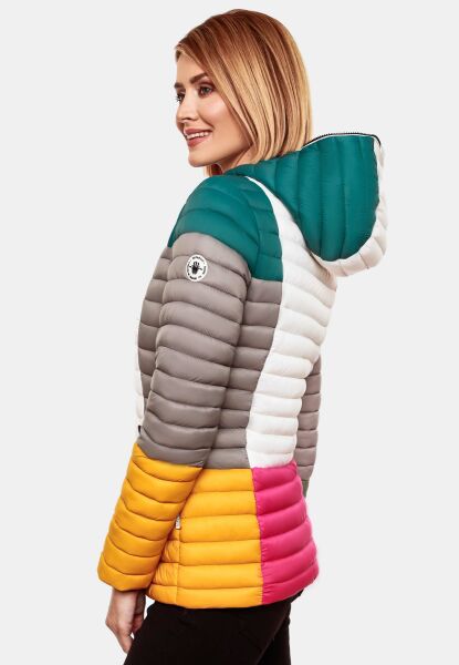 Marikoo Navahoo Multikulti Mehrfarbige Übergangs Steppjacke Super Rabatt