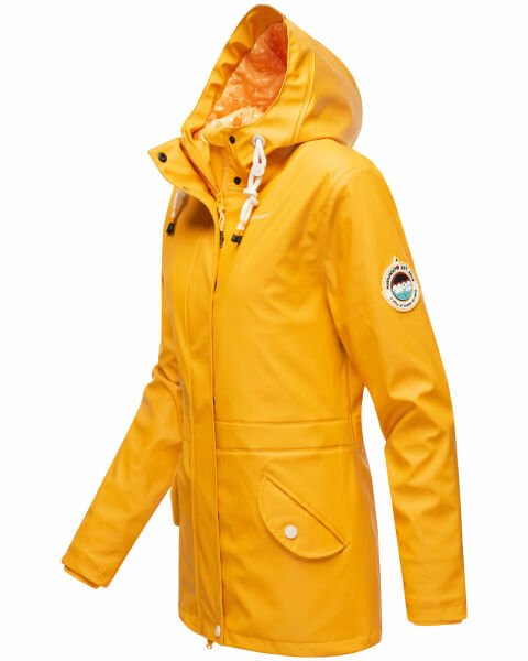 Marikoo Navahoo Oceans Heart gefütterte Damen Regenjacke Fabrikladen