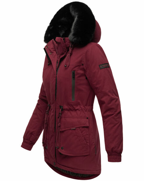 Marikoo Navahoo Olessaa Damen halblange Winterjacke mit Kapuze Begrenzt auf 3 Tage