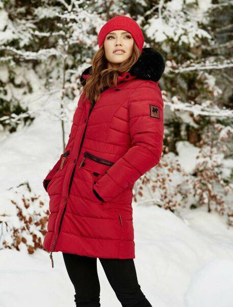 Marikoo Navahoo Paula Damen Parka Winterjacke Gefüttert Black Friday Preise
