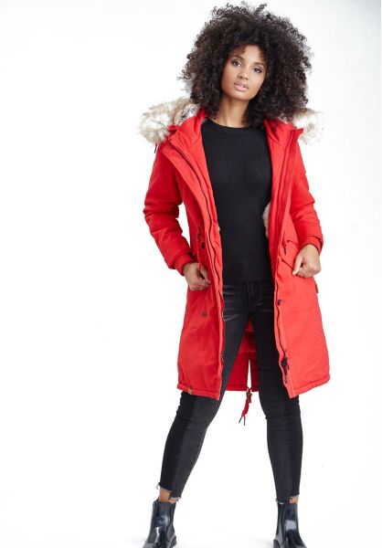 Marikoo Navahoo Kin-Joo Damen Parka Winterjacke Mit Kapuze Auslauf