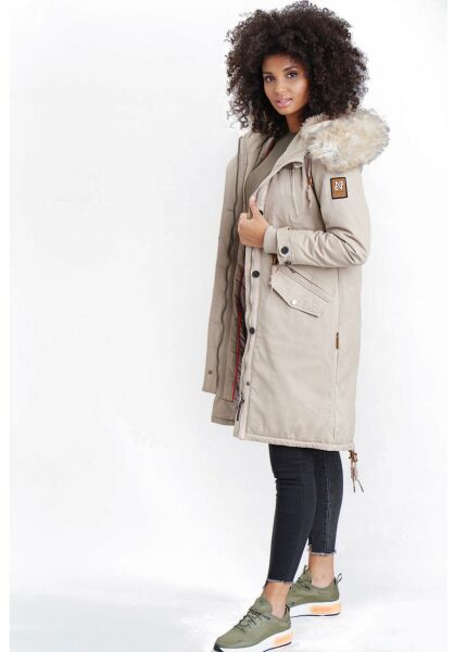 Marikoo Navahoo Kin-Joo Damen Parka Winterjacke Mit Kapuze Auslauf