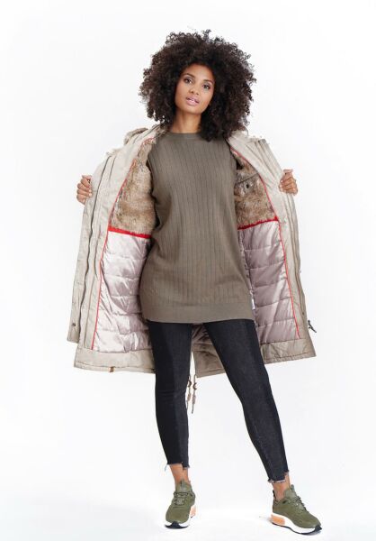 Marikoo Navahoo Kin-Joo Damen Parka Winterjacke Mit Kapuze Auslauf