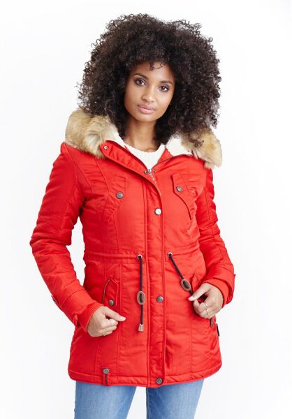 Marikoo Navahoo LaViva warme Damen Winterjacke mit Teddyfell Blitzverkäufe