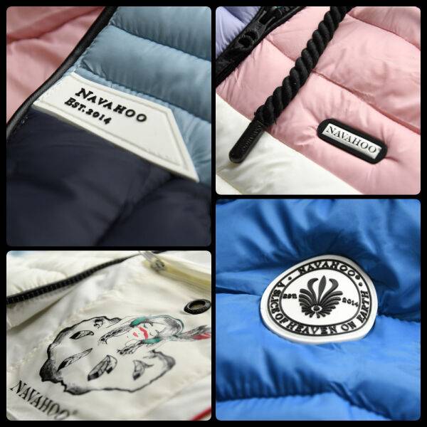 Marikoo Navahoo Lulana Multikulti Damen Steppjacke Colour Blocking Design Sonderangebot