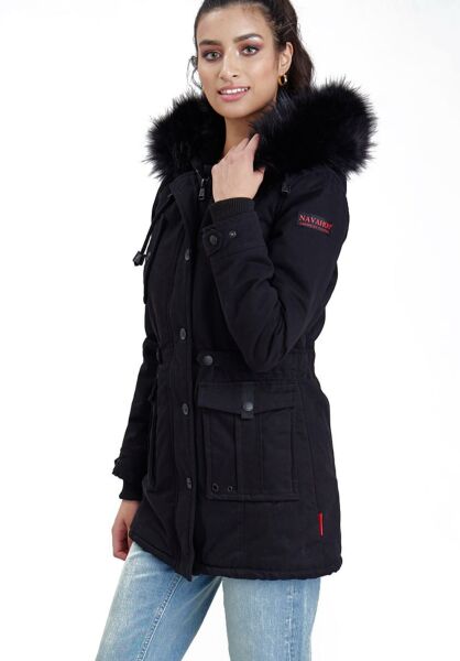 Marikoo Navahoo Luluna Damen Winterjacke mit Kunstfell Rabatt