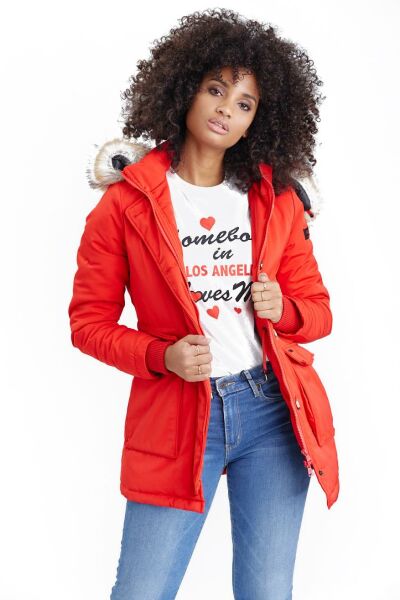 Marikoo Navahoo Schneeengel Damen Jacke mit Kapuze Räumungsverkauf