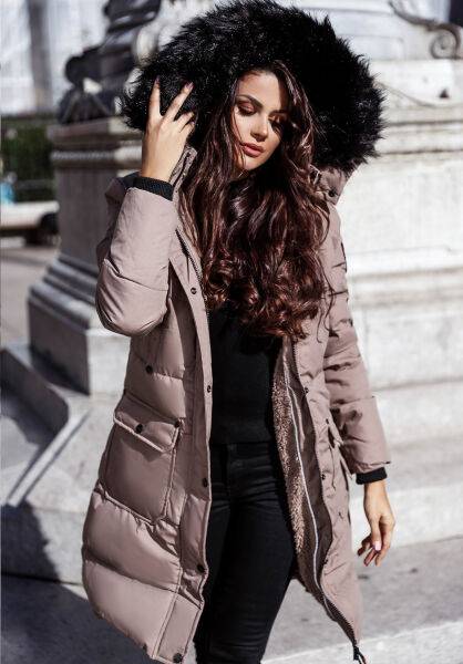 Marikoo Navahoo Cosimaa Damen Parka Winterjacke mit Regenschirm und Tragetasche 50% Rabatt mit kostenlosem Versand