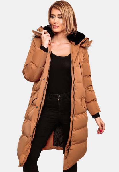 Marikoo Navahoo Fahmiyaa Damen lange Winterjacke mit Kapuze Clearance-Verkauf