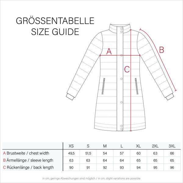 Marikoo Chaskaa Damen lange Winter Steppjacke mit KunstfellKragen Online
