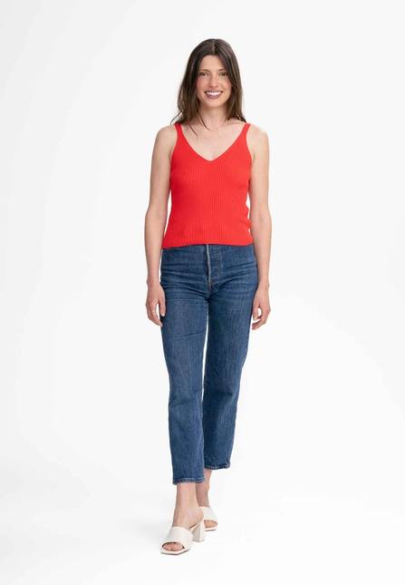 Melawear V-Neck Strick Top RHADA Verkauf