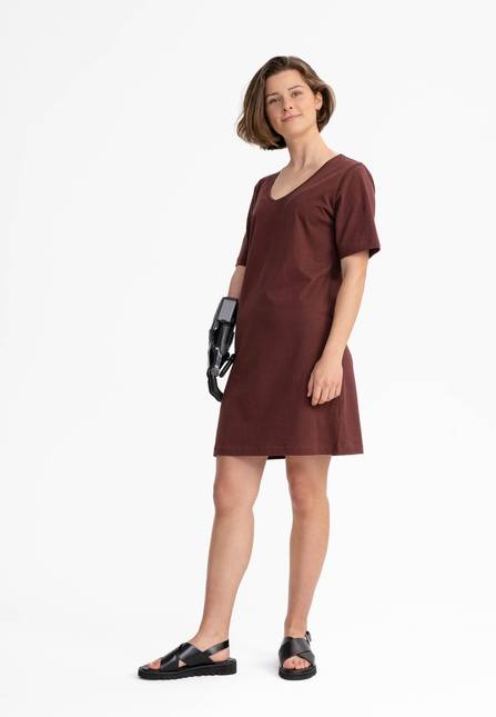 Melawear Damen V-Neck Kleid JANITRA im Angebot
