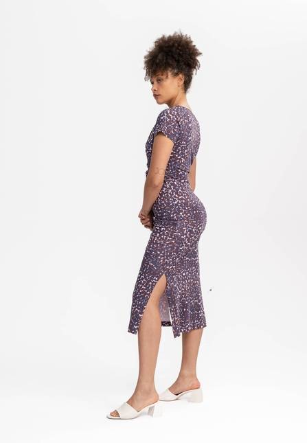 Melawear V-Neck Kleid lang SHREOSHI Rabatt