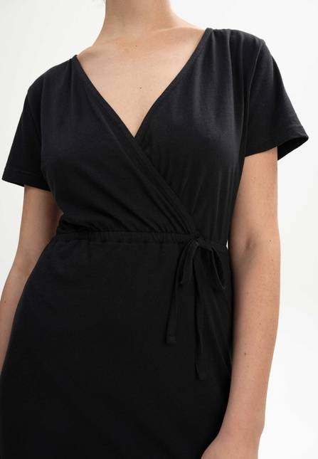 Melawear V-Neck Kleid lang SHREOSHI Versandkostenfrei