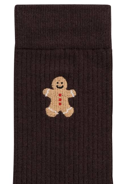 Melawear Unisex Gerippte Socken Stickerei 1er Pack Begrenztes Angebot