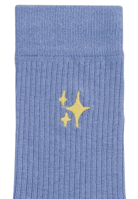 Melawear Unisex Gerippte Socken Stickerei 1er Pack Online Shopping