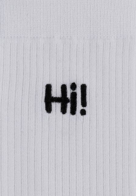 Melawear Unisex Gerippte Socken Stickerei 1er Pack Black Friday