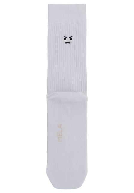 Melawear Unisex Gerippte Socken Stickerei 5er Pack Limitierter Zeitrabatt