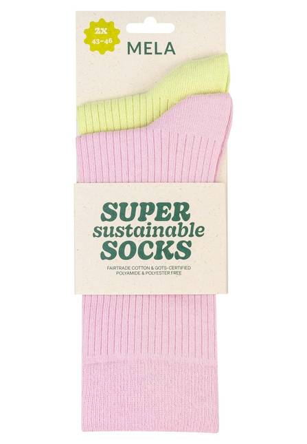 Melawear Gerippte Socken 2er Pack Valentinstagsangebot