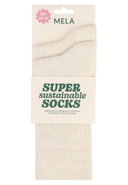 Melawear Gerippte Socken 2er Pack Heißer Verkauf