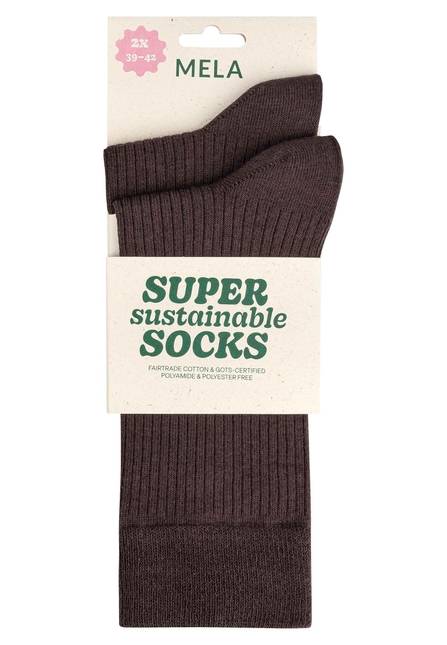 Melawear Gerippte Socken 2er Pack Neueste Mode