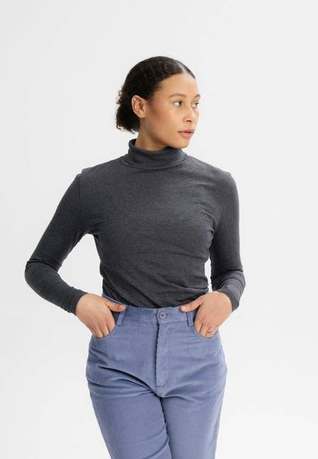 Melawear Damen Turtleneck Shirt ANCHAL Kauf eins, bekomm eins gratis