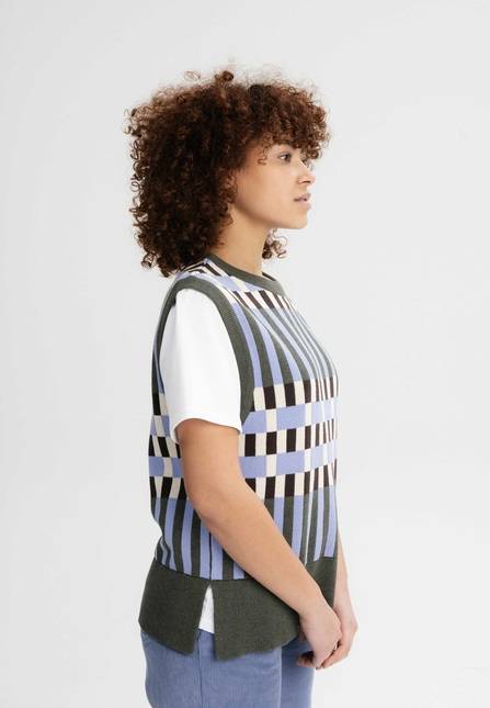 Melawear Damen Jacquard Strick Pullunder JAMUNA JETZT KAUFEN