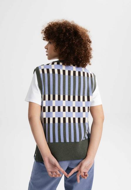 Melawear Damen Jacquard Strick Pullunder JAMUNA JETZT KAUFEN
