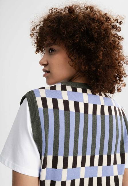Melawear Damen Jacquard Strick Pullunder JAMUNA JETZT KAUFEN