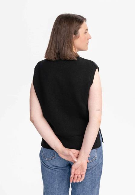Melawear Damen Jacquard Strick Pullunder JAMUNA Letzte 2 Tage