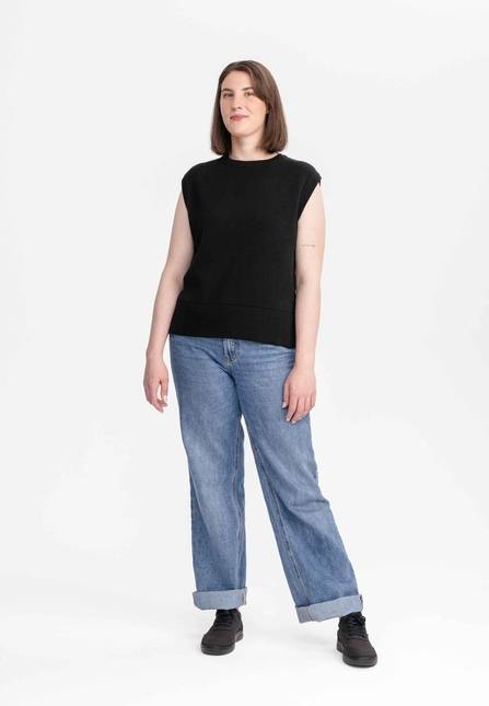 Melawear Damen Jacquard Strick Pullunder JAMUNA Letzte 2 Tage