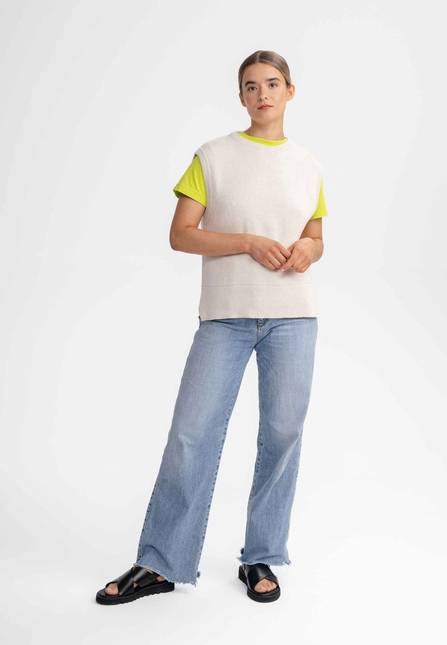 Melawear Damen Jacquard Strick Pullunder JAMUNA Letzter Tag