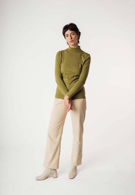 Melawear Damen Turtleneck Shirt ANCHAL Sonderangebot der Fabrik