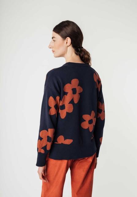 Melawear Jacquard Strickpullover FAIZA Vierteljährliche Förderung