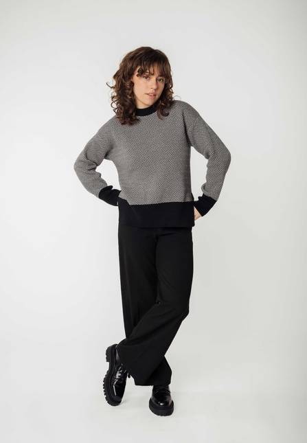 Melawear Jacquard Strickpullover FAIZA Bis zu 55% Rabatt
