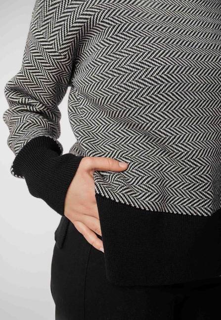 Melawear Jacquard Strickpullover FAIZA Bis zu 55% Rabatt