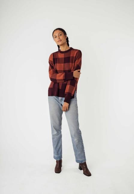 Melawear Jacquard Strickpullover FAIZA Discount Store für neue Produkte
