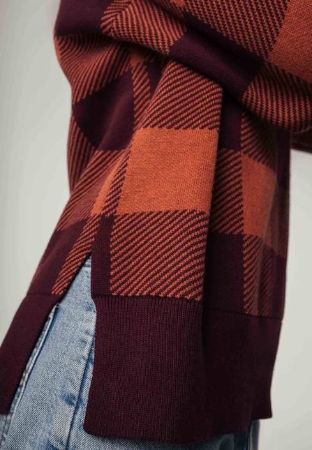 Melawear Jacquard Strickpullover FAIZA Discount Store für neue Produkte