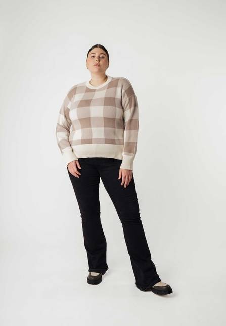 Melawear Jacquard Strickpullover FAIZA Nur noch ein Tag übrig