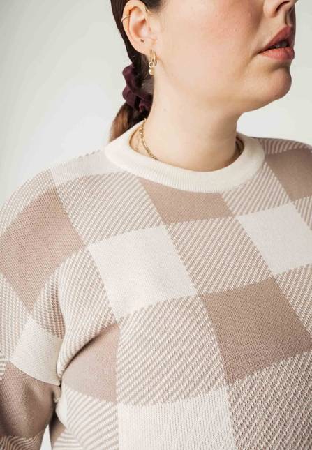 Melawear Jacquard Strickpullover FAIZA Nur noch ein Tag übrig