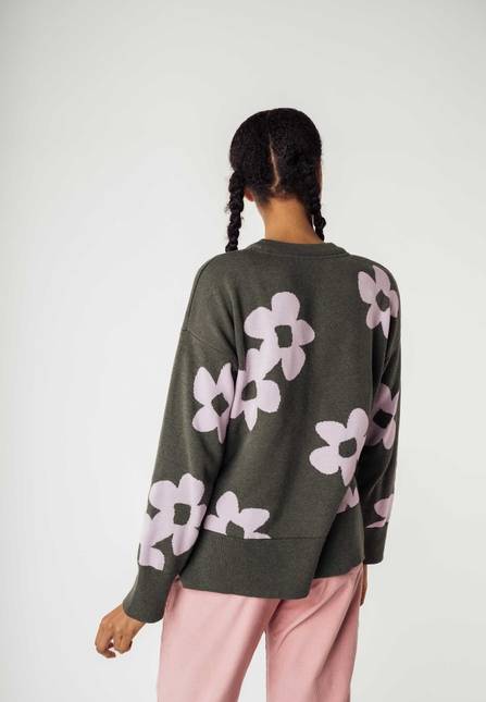 Melawear Jacquard Strickpullover FAIZA Super Rabatt