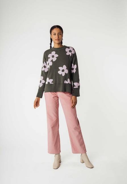 Melawear Jacquard Strickpullover FAIZA Super Rabatt