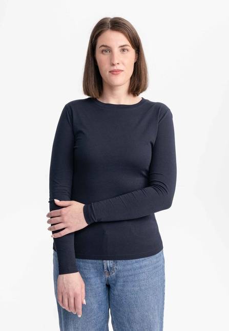 Melawear Damen Basic Langarmshirt DHIVYA Kostenloser Versand