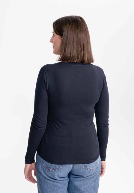 Melawear Damen Basic Langarmshirt DHIVYA Kostenloser Versand