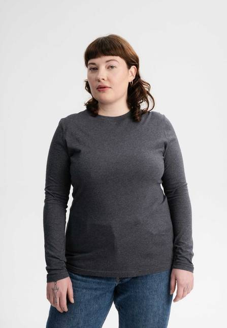 Melawear Damen Basic Langarmshirt DHIVYA Fabrik Onlineshop